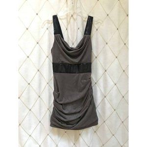 Gray Brown Black Mini Cocktail Dress Size Small